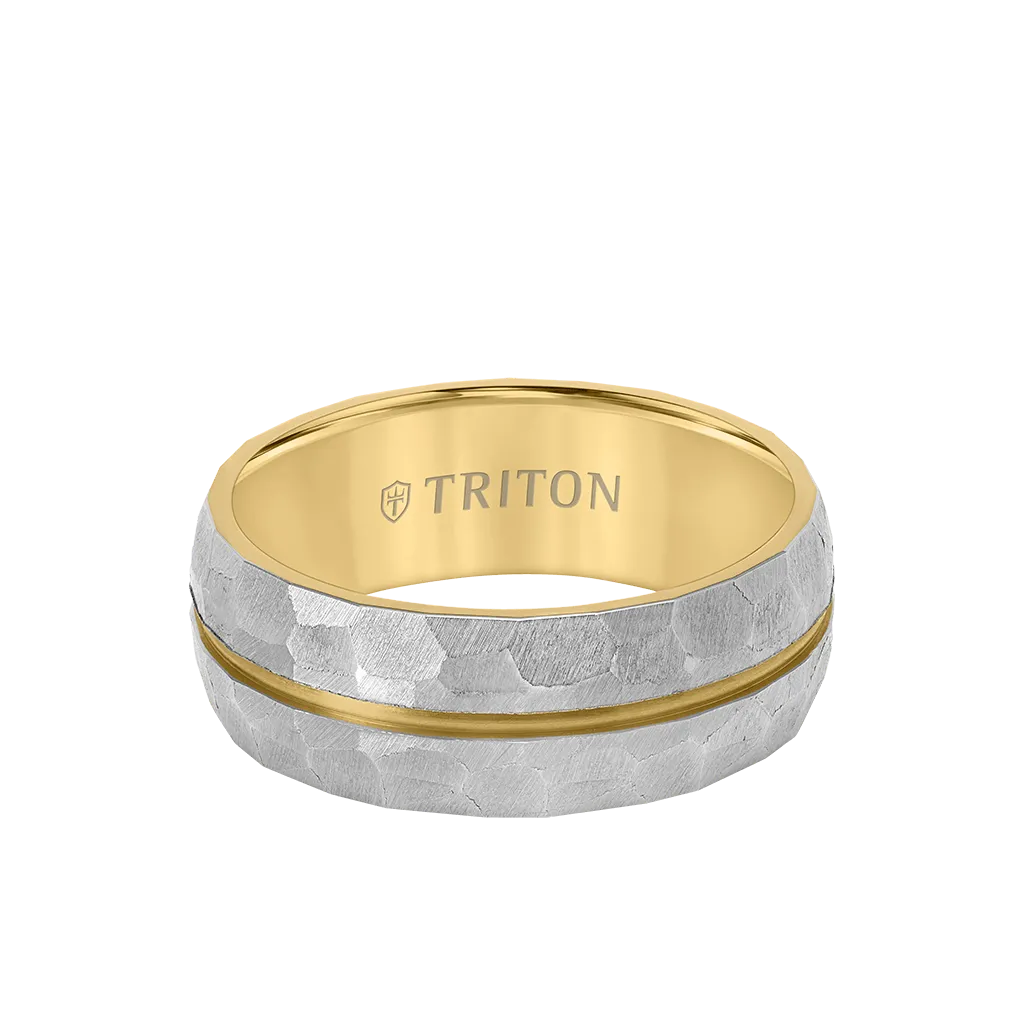 8MM Titanium Ring with Brushed Finish