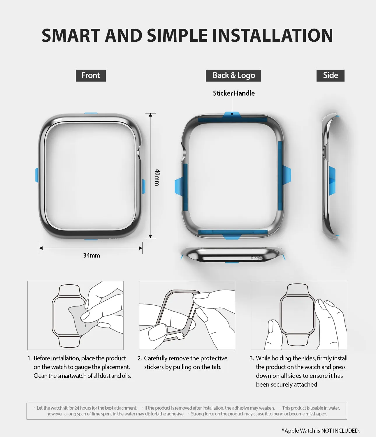 Apple Watch Series 6 / SE / 5 / 4 (40mm) | Bezel Styling