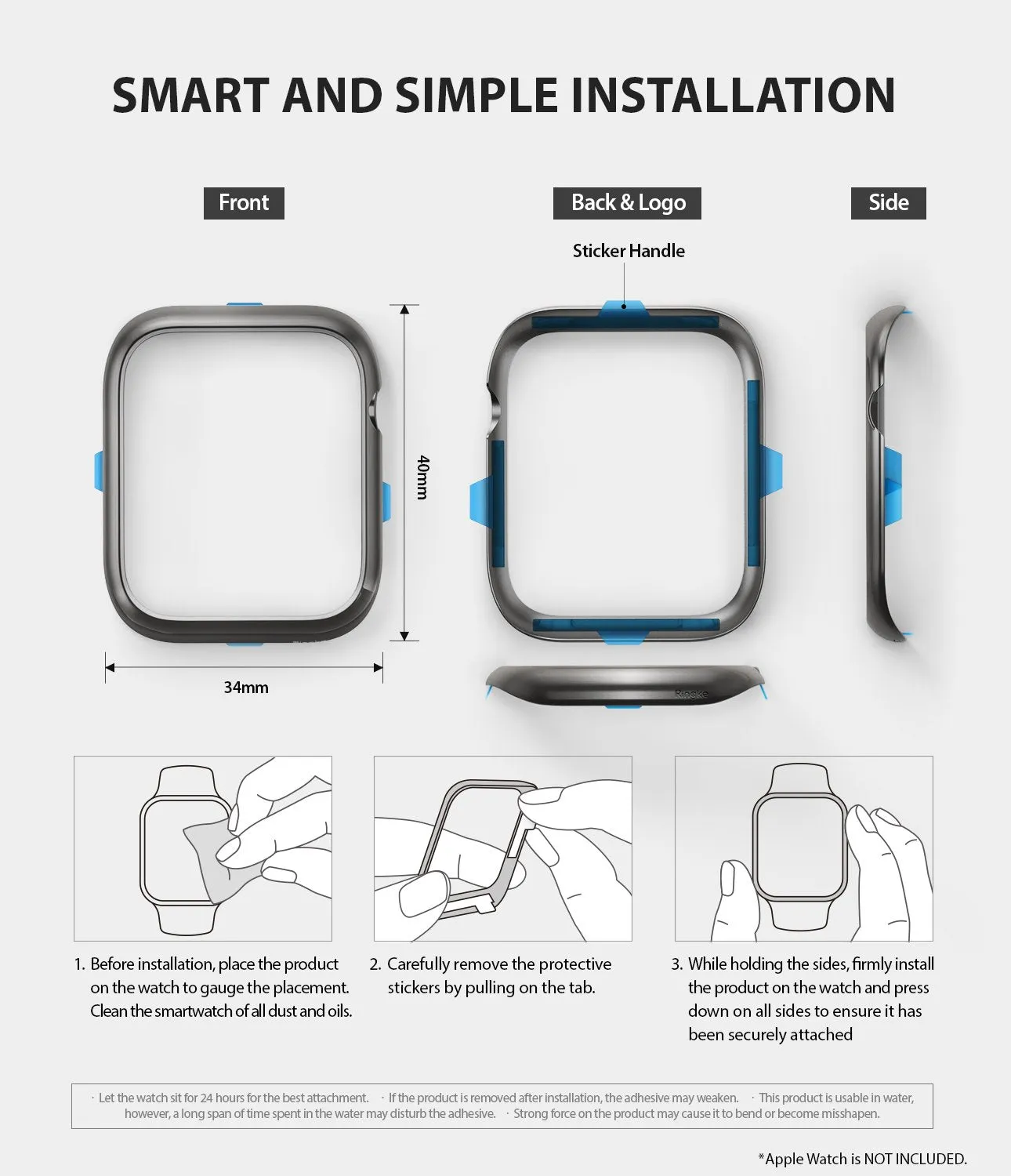 Apple Watch Series 6 / SE / 5 / 4 (40mm) | Bezel Styling