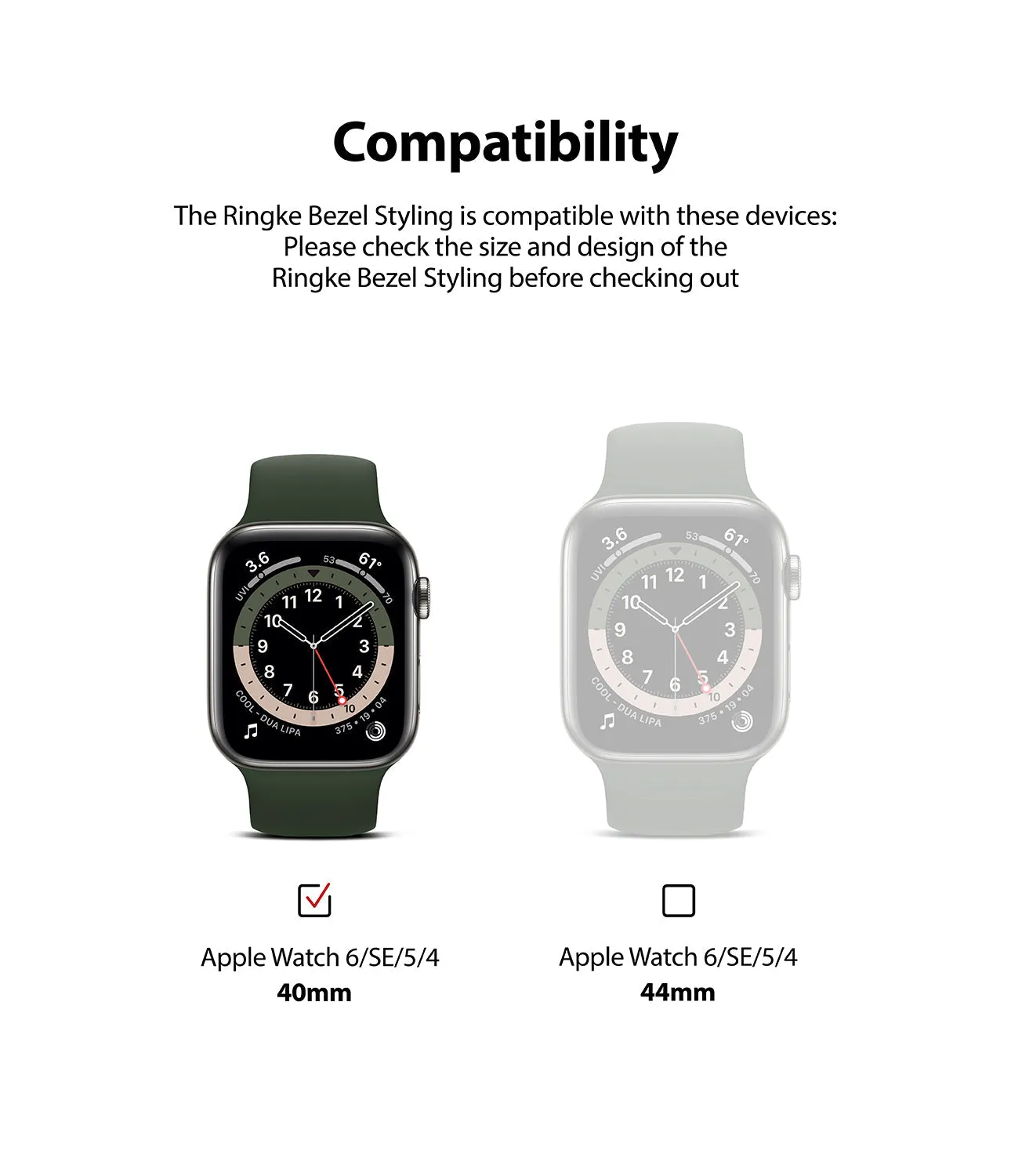 Apple Watch Series 6 / SE / 5 / 4 (40mm) | Bezel Styling