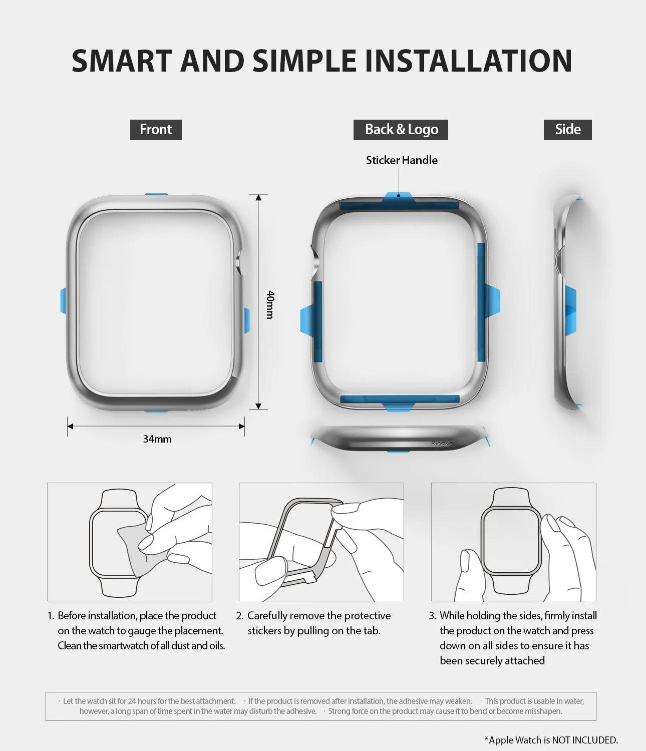 Apple Watch Series 6 / SE / 5 / 4 (40mm) | Bezel Styling