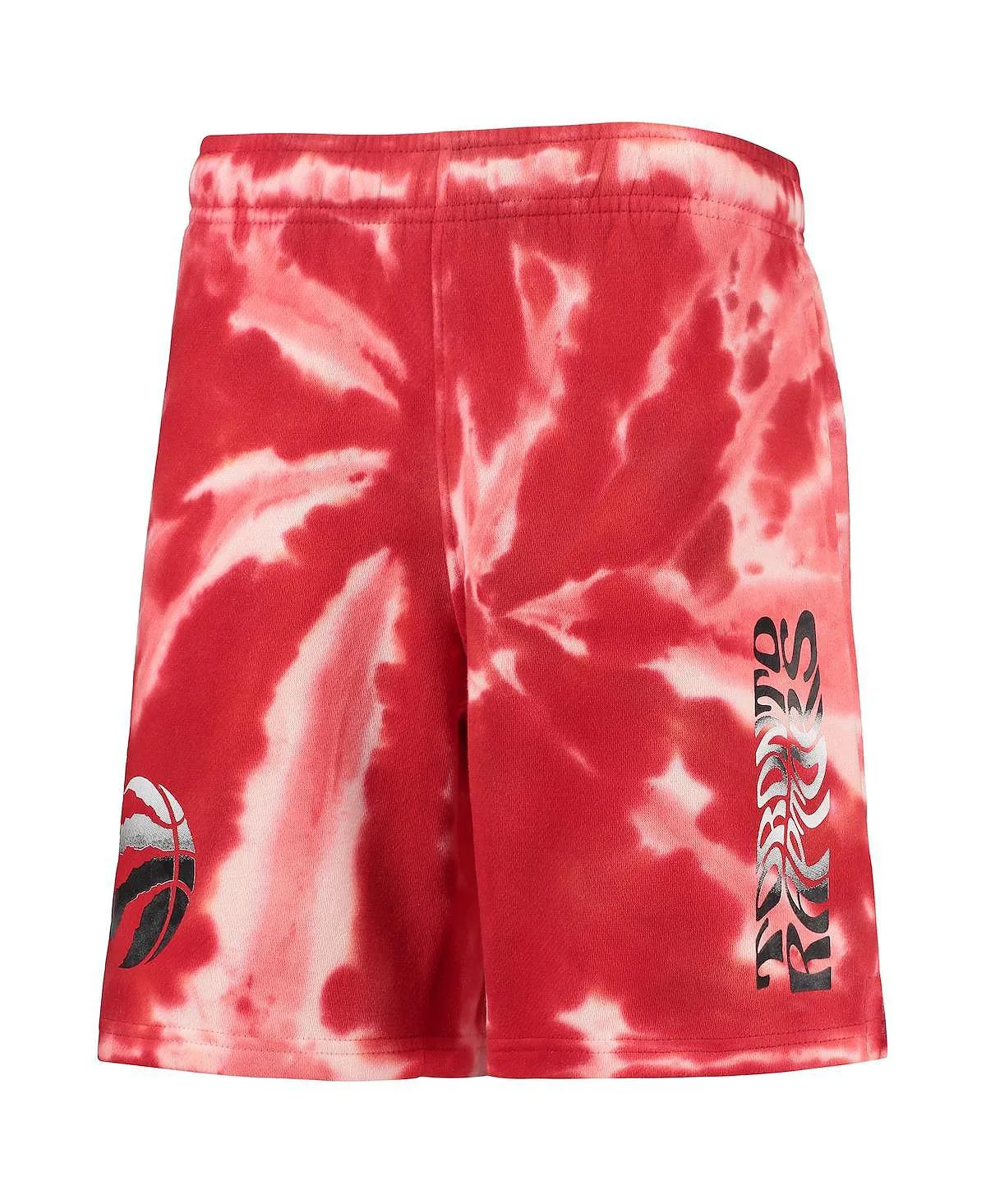 Big Boys Toronto Raptors Santa Monica Red Tie Dye Outerstuff Shorts