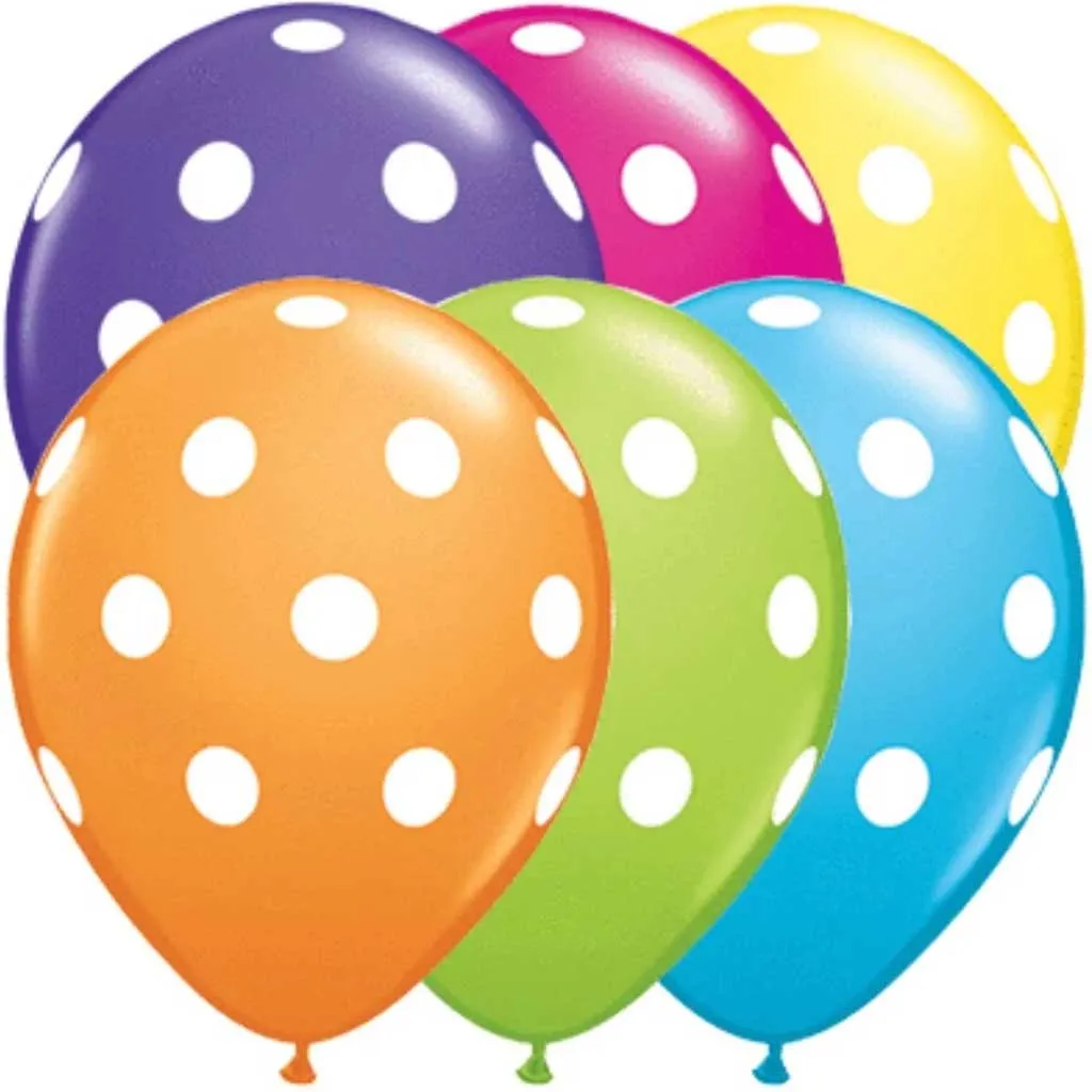 Big Polka Dots Tropical Assorted 11in