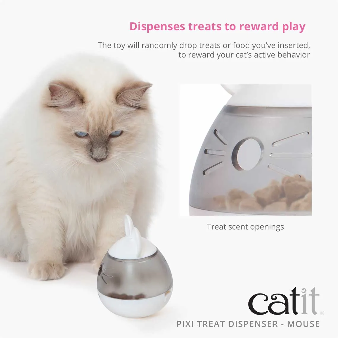 Catit PIXI Treat Dispenser; available in 2 styles