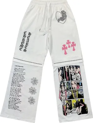 Chrome Hearts x Deadly Doll Miami Exclusive Sweatpants 'White', white