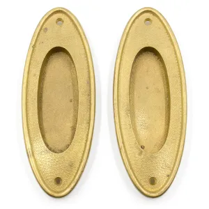 Craftsman Russwin Oval Pocket Door Pulls