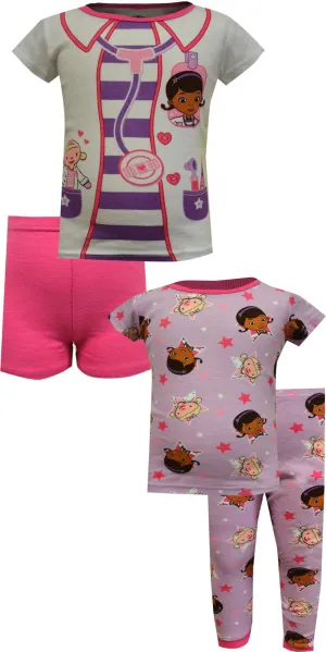 Disney Doc McStuffins 4 Piece Todder Cotton Pajamas