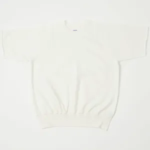 Dubbleworks Plain Style Off Cut Sweatshirt - Off White