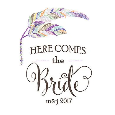 FEATHER WHIMSY PERSONALIZED CEREMONY BANNER
