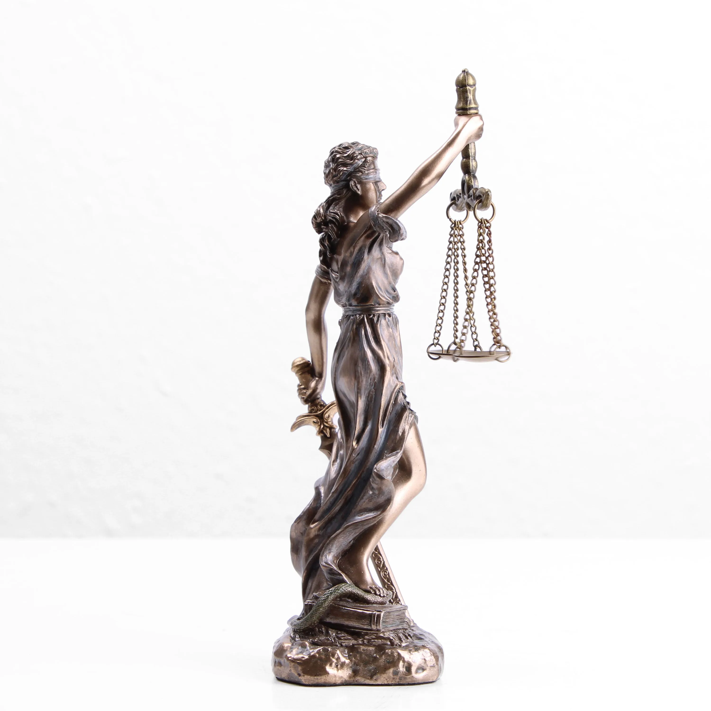 Goddess of Justice Statue (Cold Cast Bronze Sculpture)
