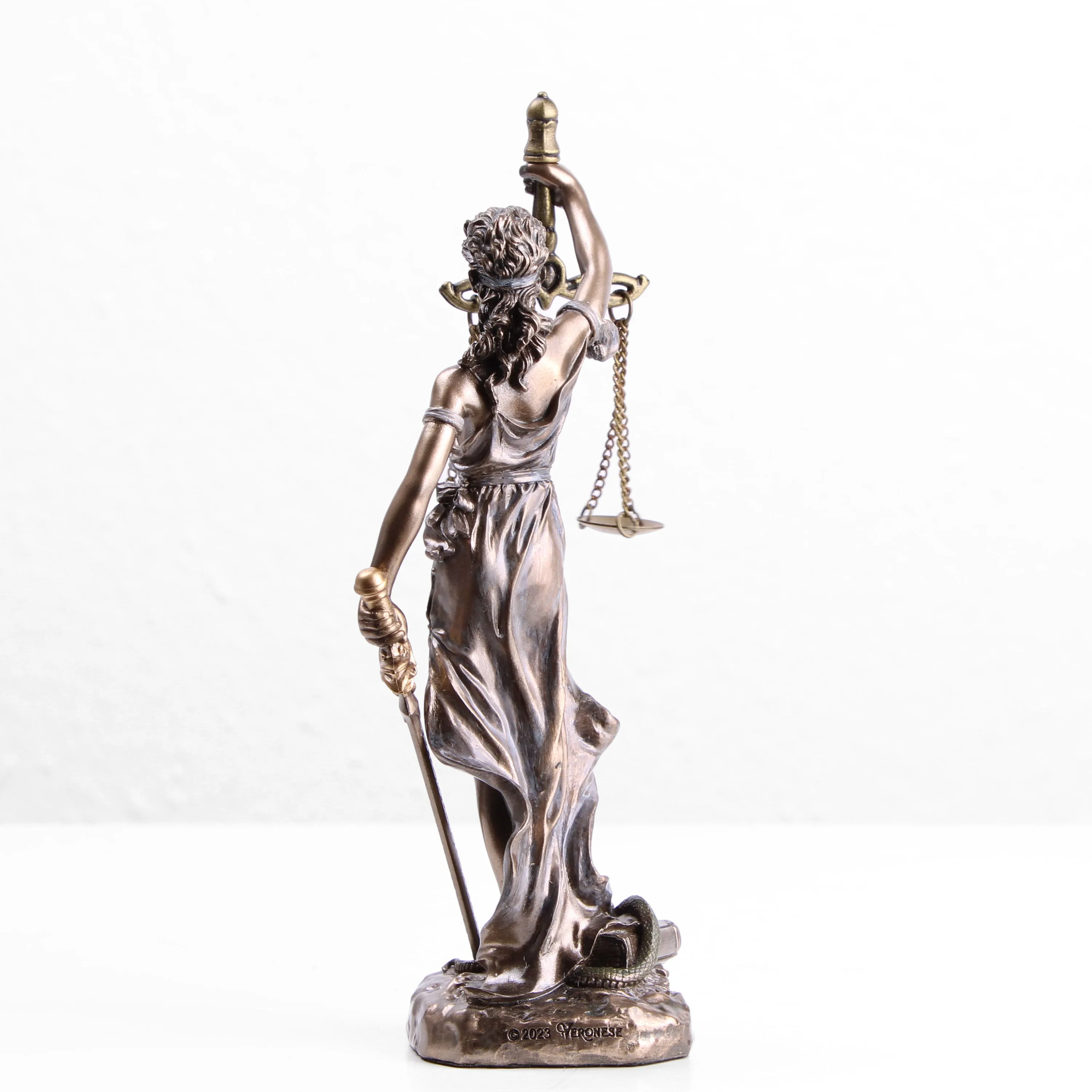 Goddess of Justice Statue (Cold Cast Bronze Sculpture)