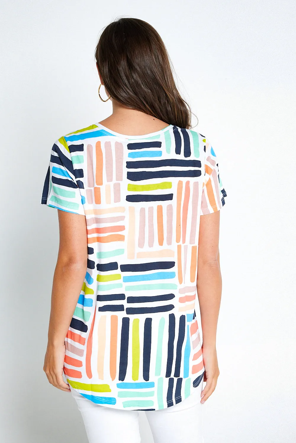 Here Comes Summer Tee - Tetris Print