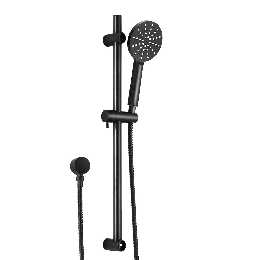 High Pressure Adjustable Black Handheld Shower Head Set 3 Modes
