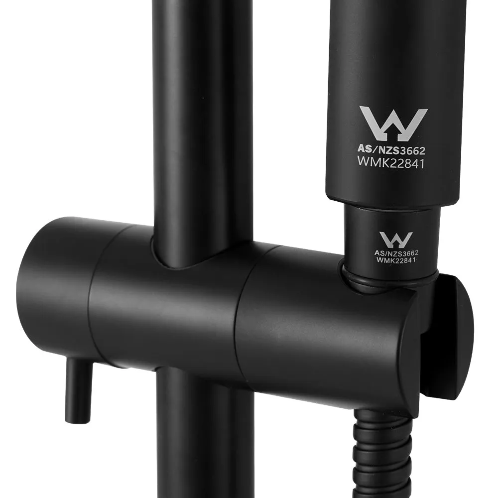 High Pressure Adjustable Black Handheld Shower Head Set 3 Modes