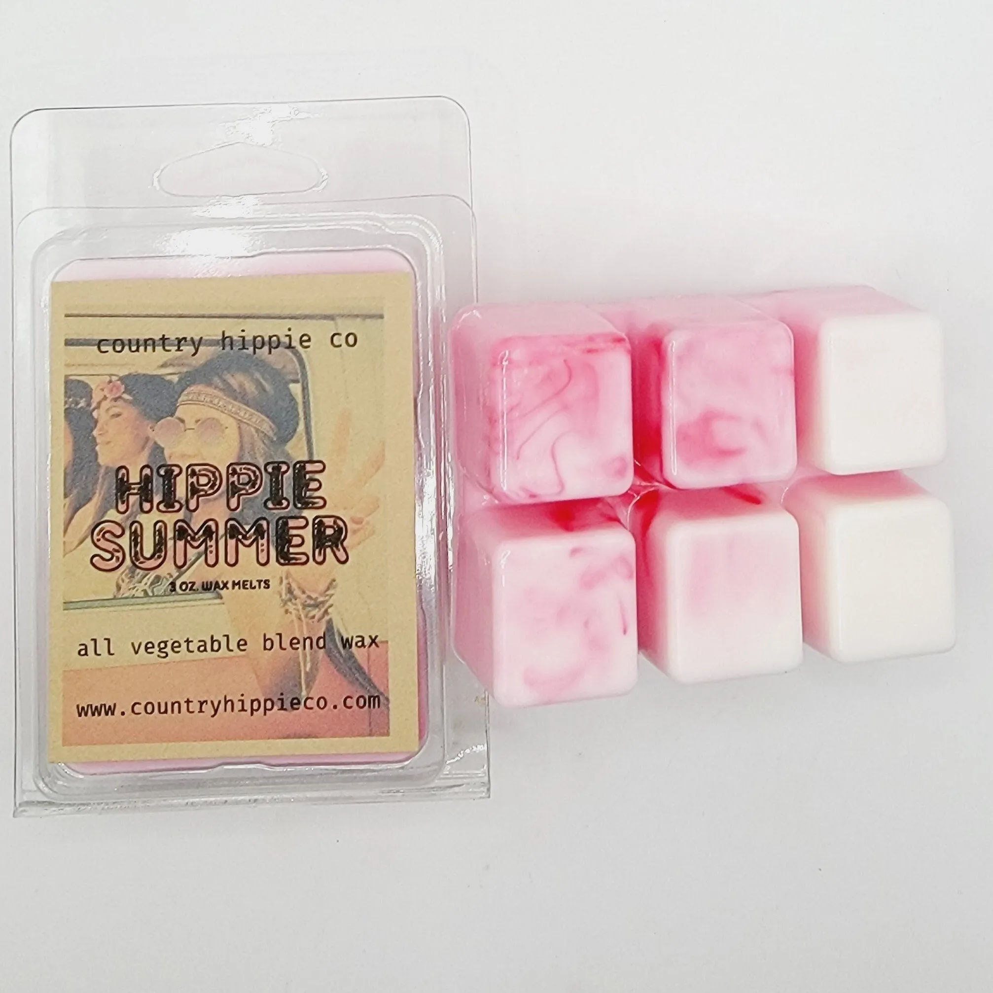 HIPPIE SUMMER (Sea Salt, Sage Pineapple) Wax Melts- 3 oz.