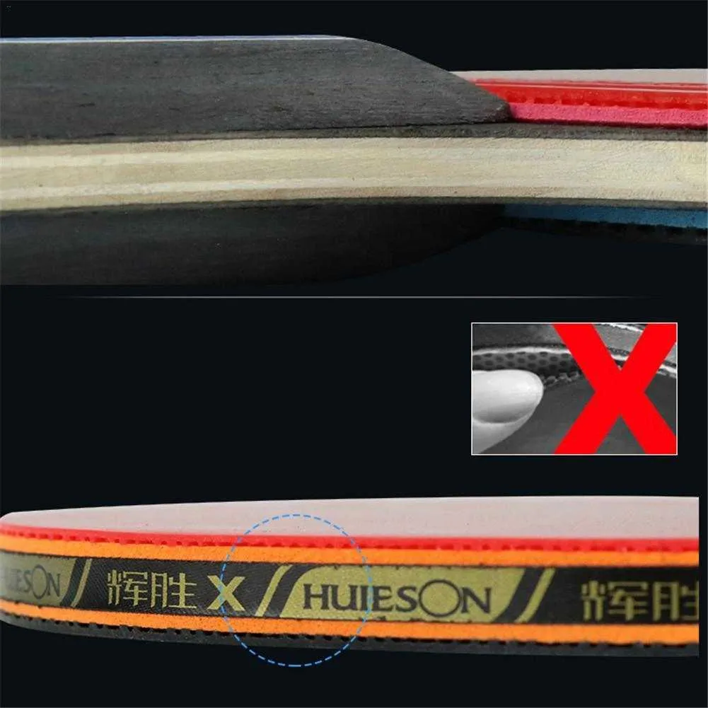 Huieson 4 Star 7 Ply Table Tennis Bat   Case