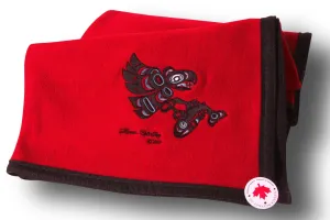 Israel Shotridge© "Eagle" Trail Wool Blanket|NW Tribal Coast Designs