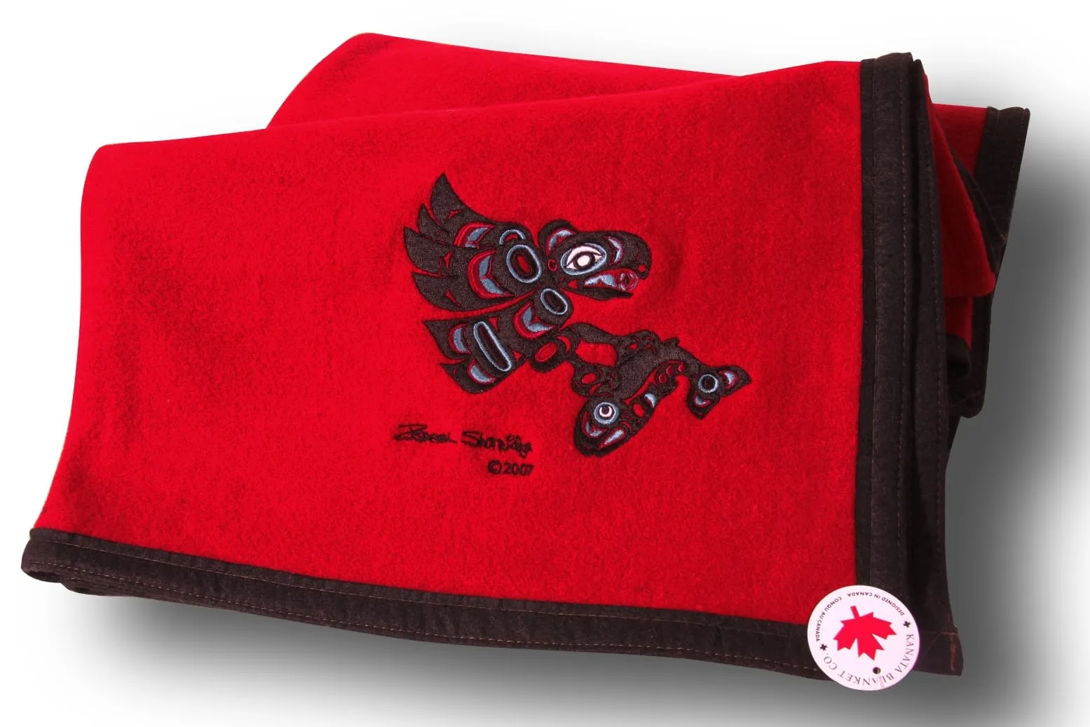 Israel Shotridge© "Eagle" Trail Wool Blanket|NW Tribal Coast Designs