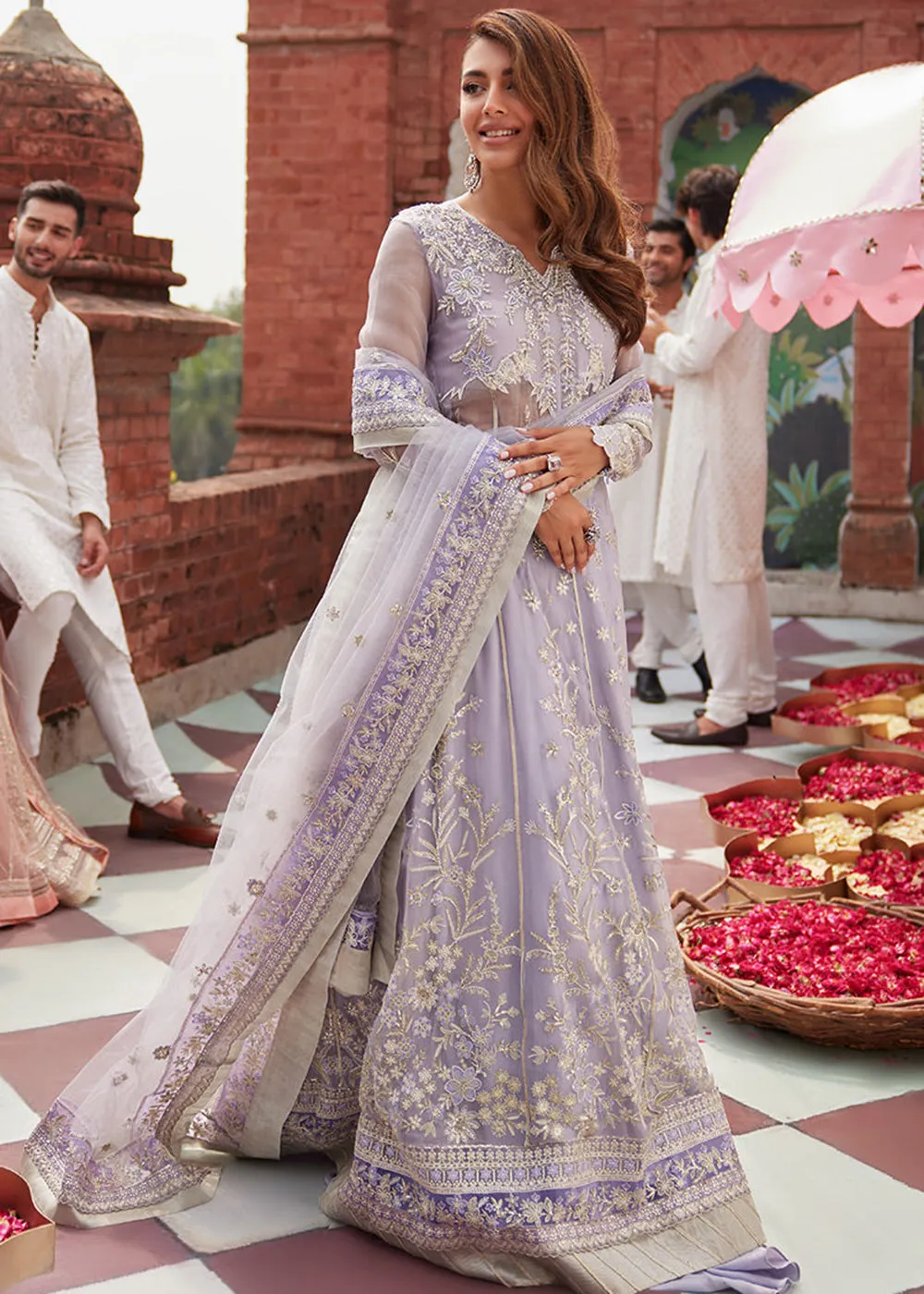 Izhar Unstitched Luxury Chiffon Collection by Mushq | NUREH
