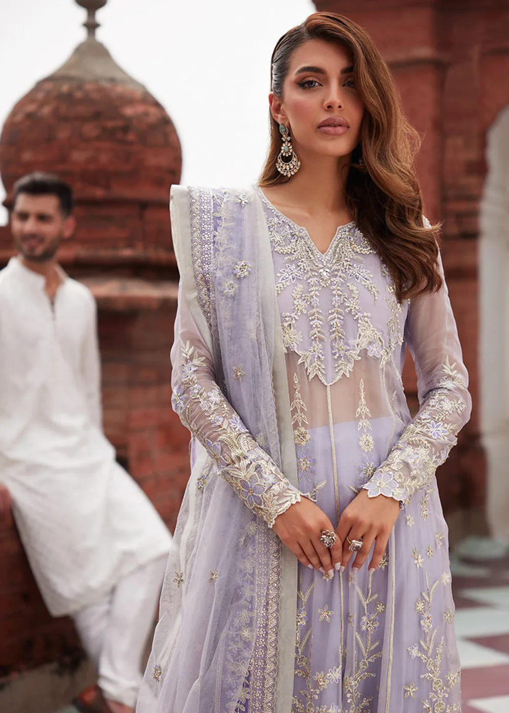 Izhar Unstitched Luxury Chiffon Collection by Mushq | NUREH