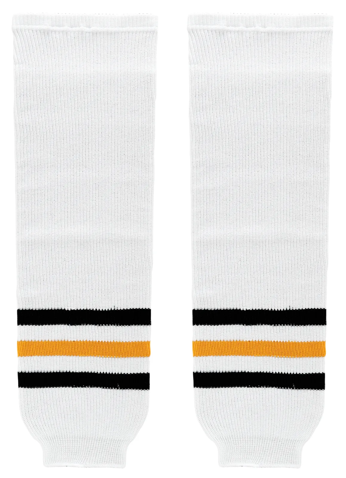K1 Sportswear Pittsburgh Penguins White Knit Ice Hockey Socks
