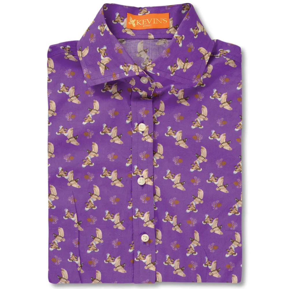 Kevin's Huntress Quail Printed Blouse