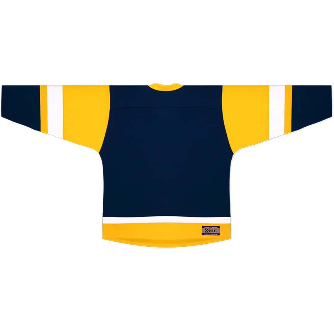 Kobe 5200 Navy/Gold/White Midweight League Hockey Jersey