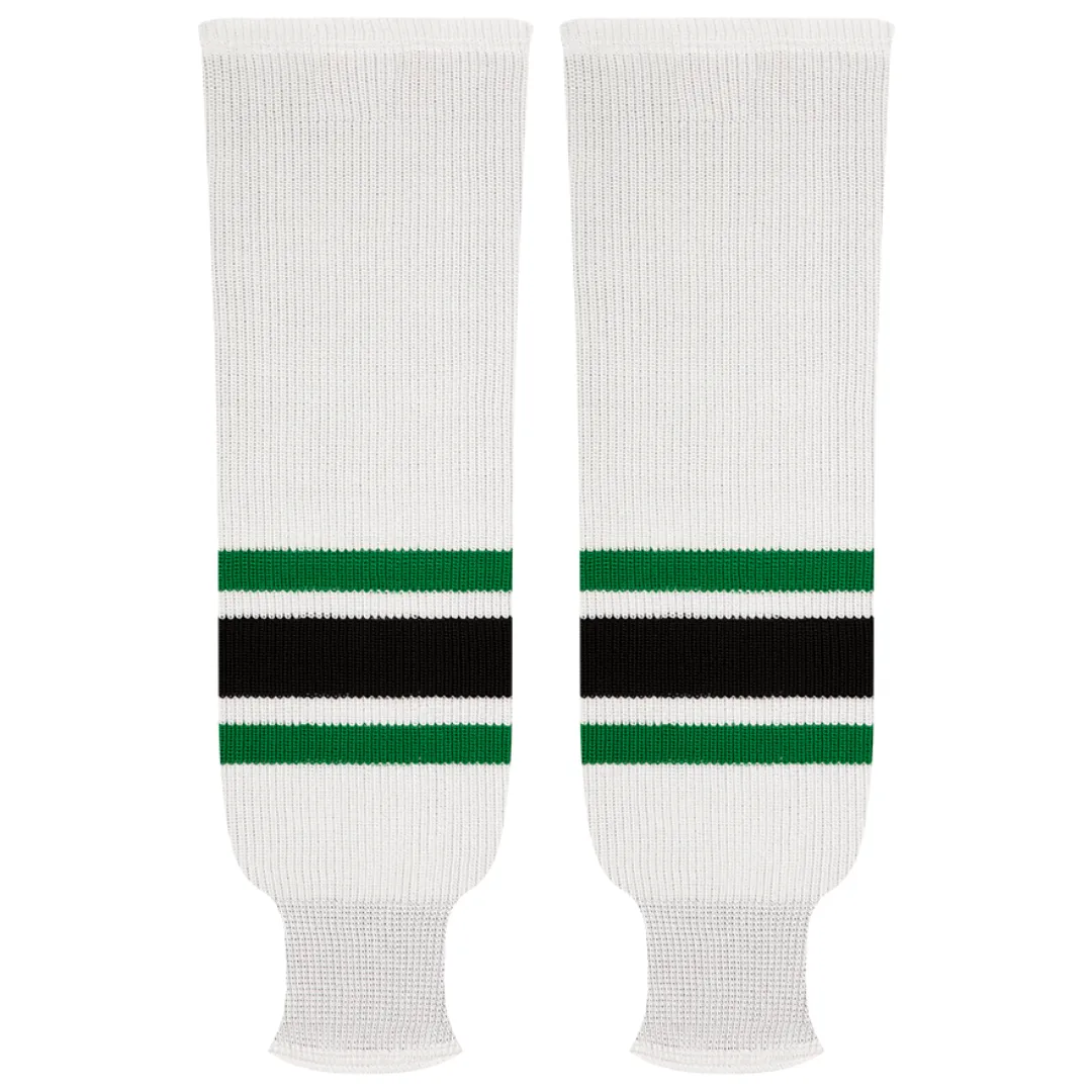Kobe Sportswear 9807H Dallas Stars Home Pro Knit Ice Hockey Socks