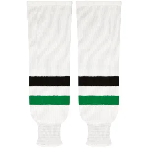 Kobe Sportswear 9849W Dallas Stars White Pro Knit Ice Hockey Socks