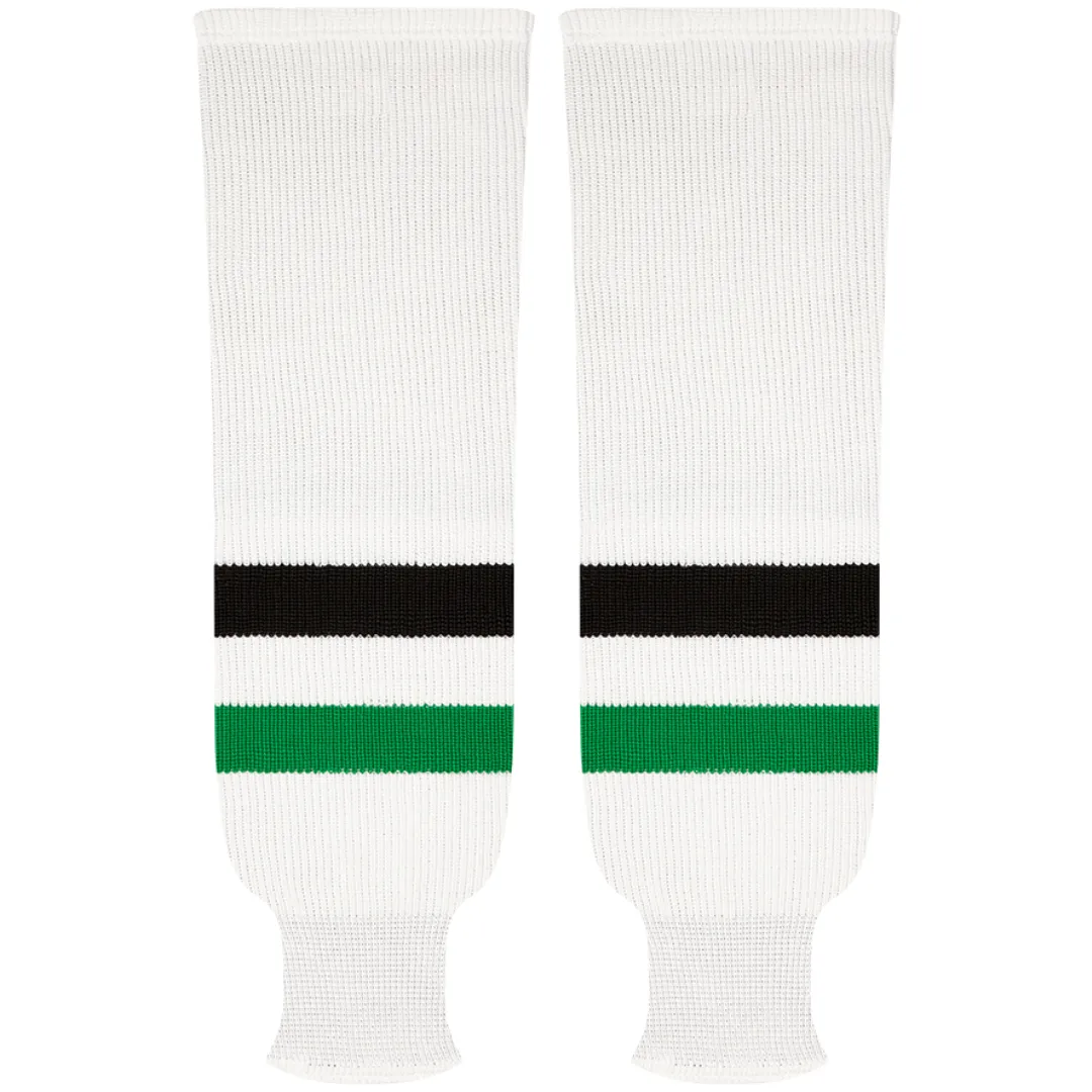 Kobe Sportswear 9849W Dallas Stars White Pro Knit Ice Hockey Socks