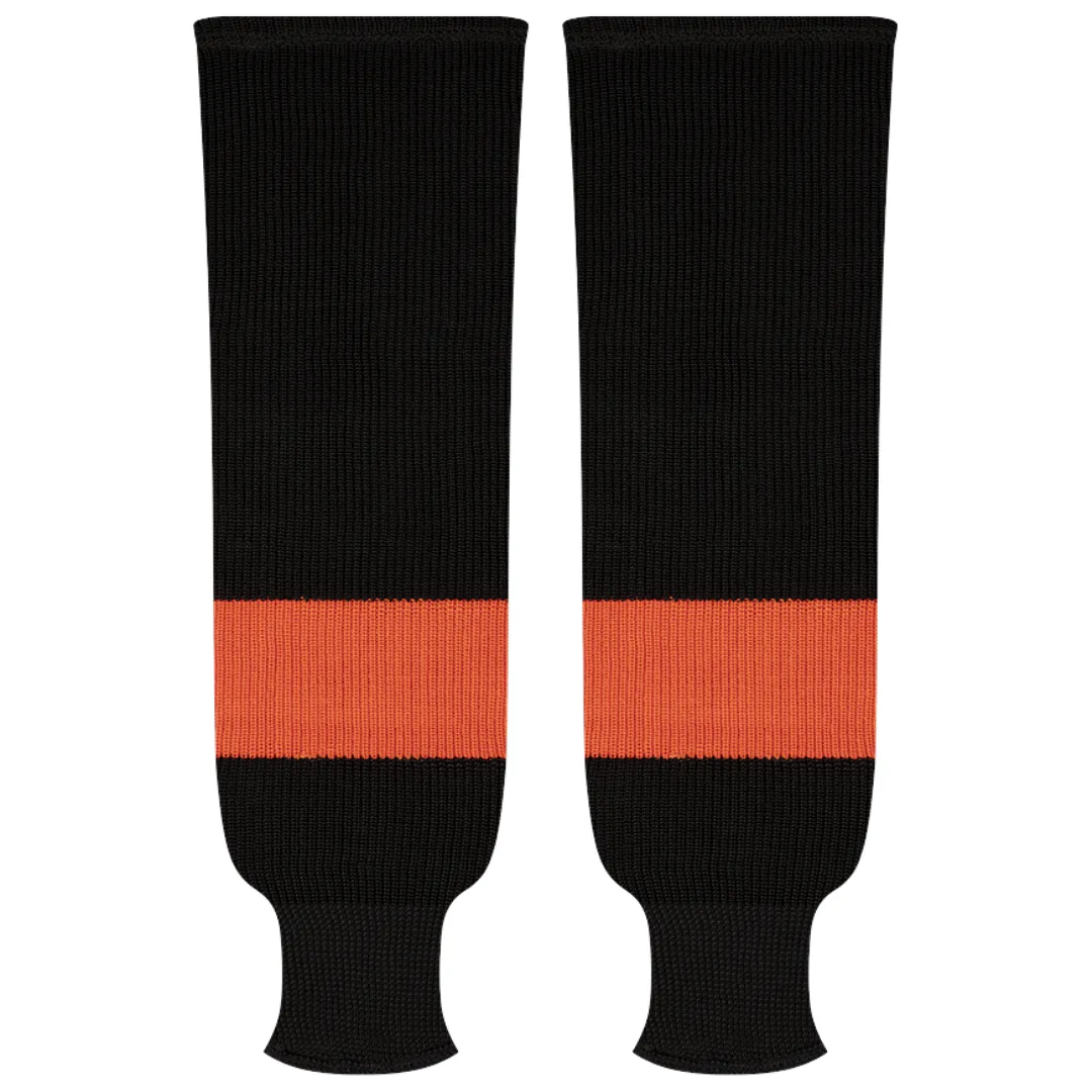 Kobe Sportswear 9888R Philadelphia Flyers Black Pro Knit Ice Hockey Socks