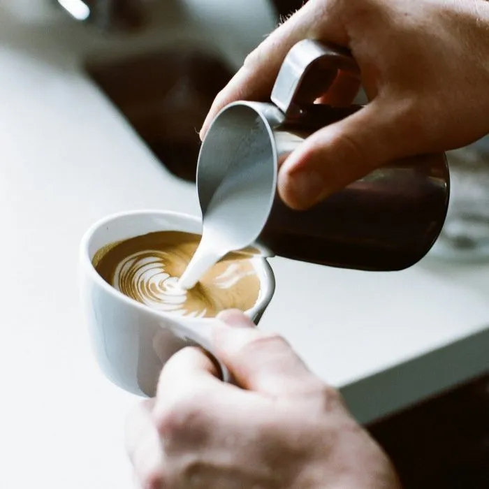 Lino Double Cappuccino Cup & Saucer - White (6oz/177ml)