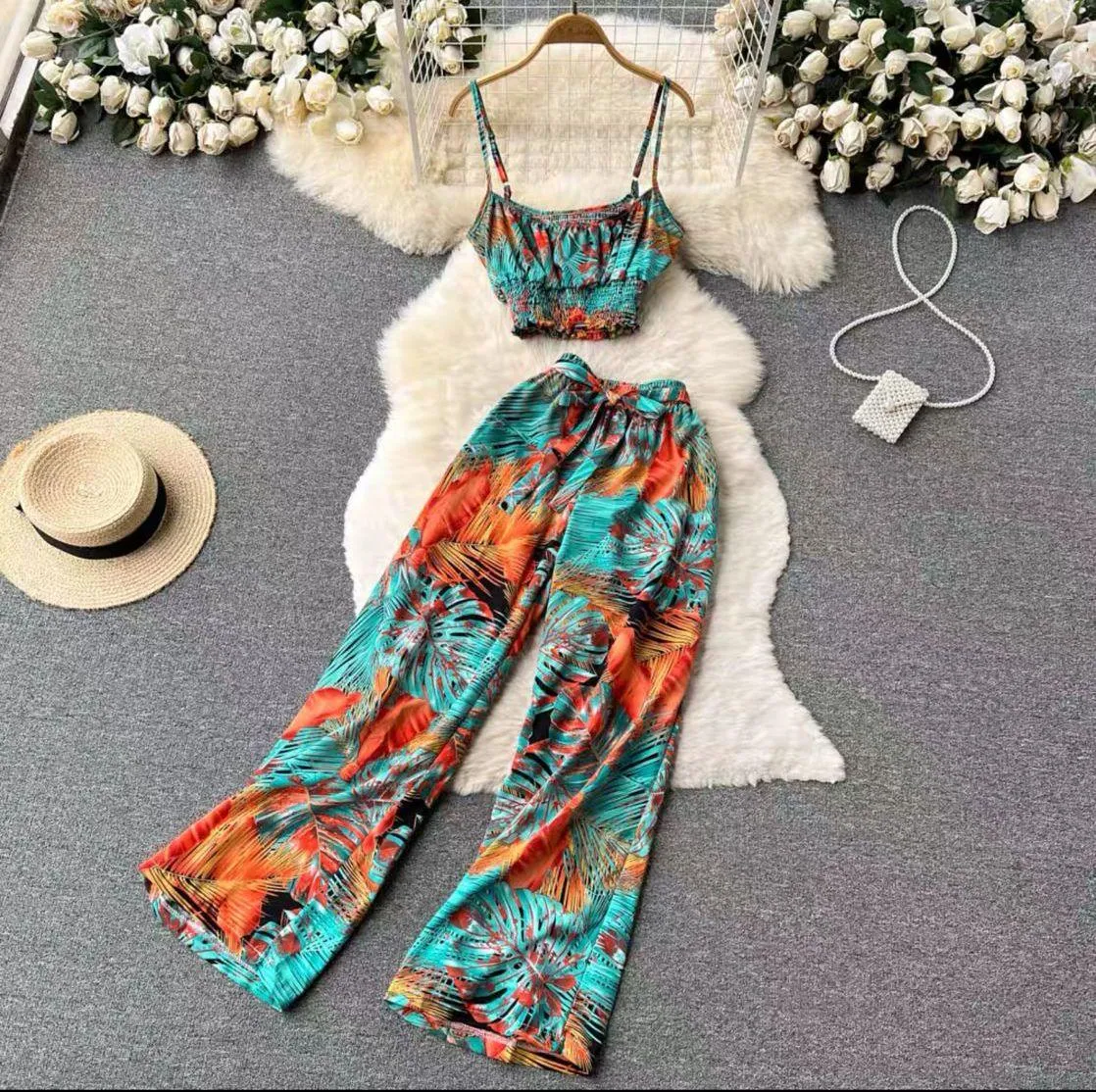 Lyanna Abstract Print Coord Set