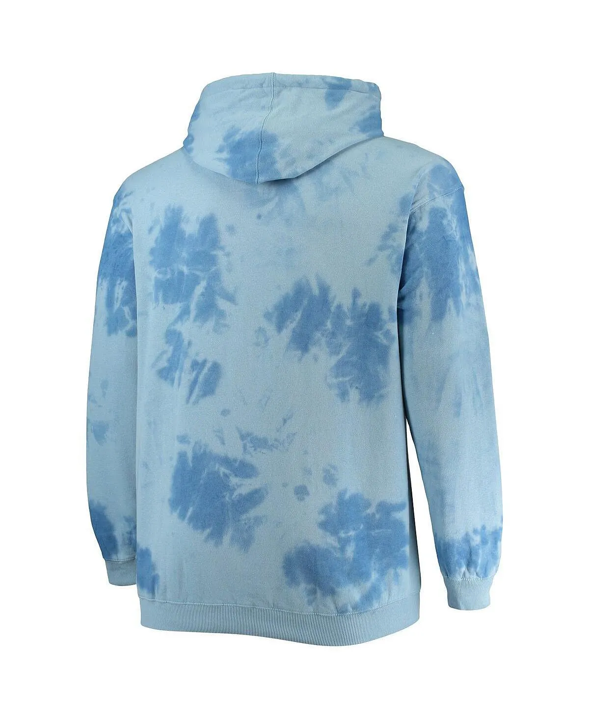 Men's Branded Blue Hoodie New York Knicks Big and Tall Wordmark Cloud Dye Pullover Fanatics ,  blue