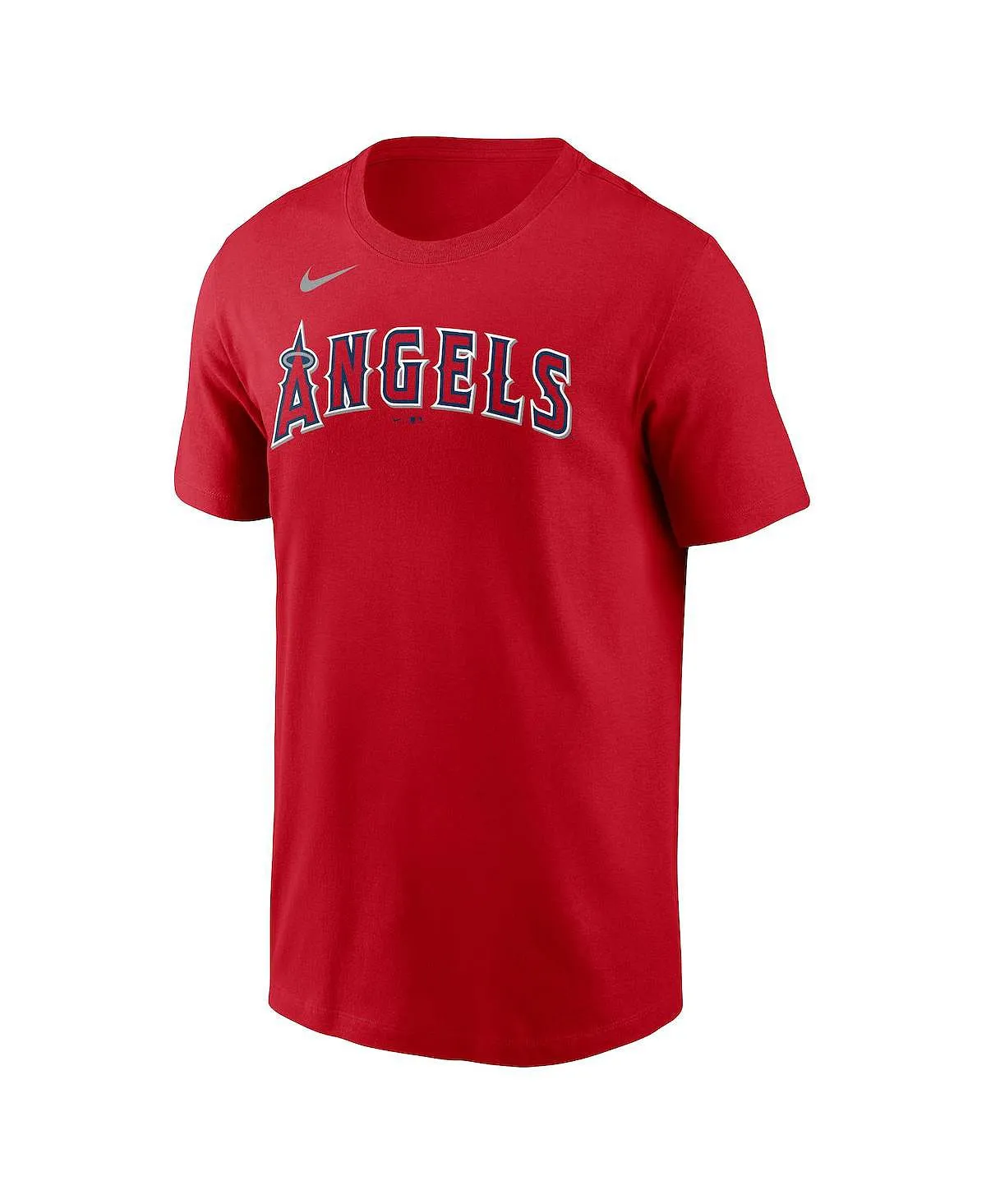 Men's noah syndergaard red los angeles angels t shirt with Nike name and number, red