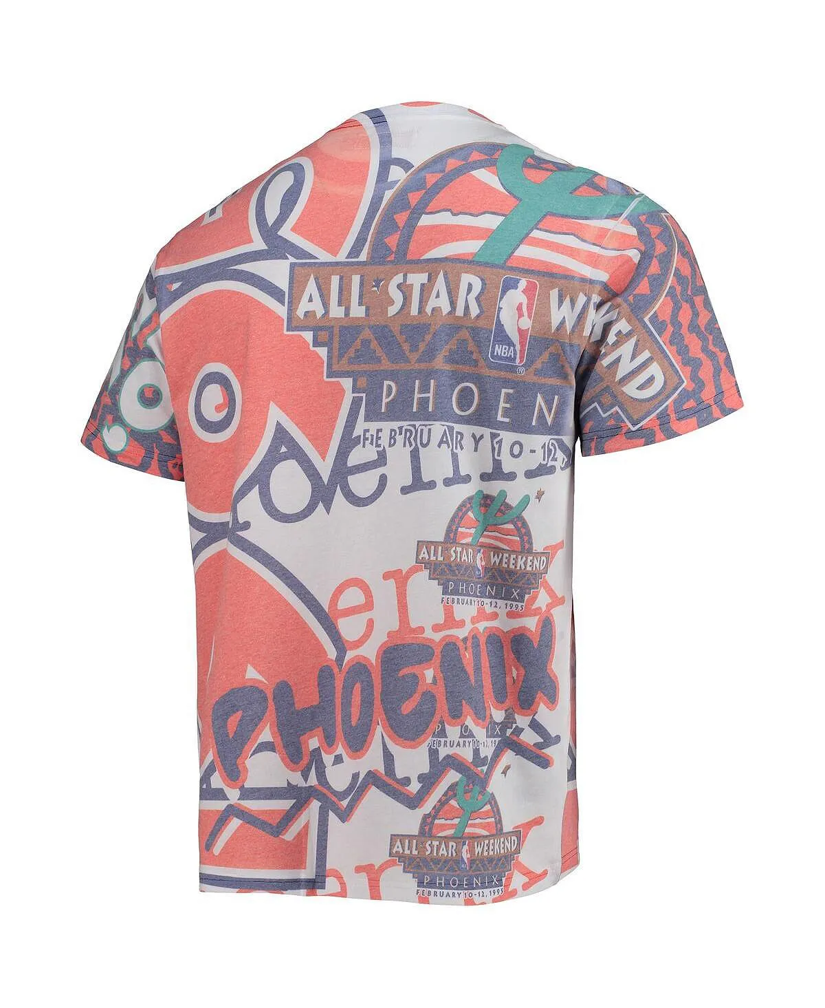 Men's white nba all-star game 1995 hardwood classics jumbotron Mitchell & Ness t-shirt, white