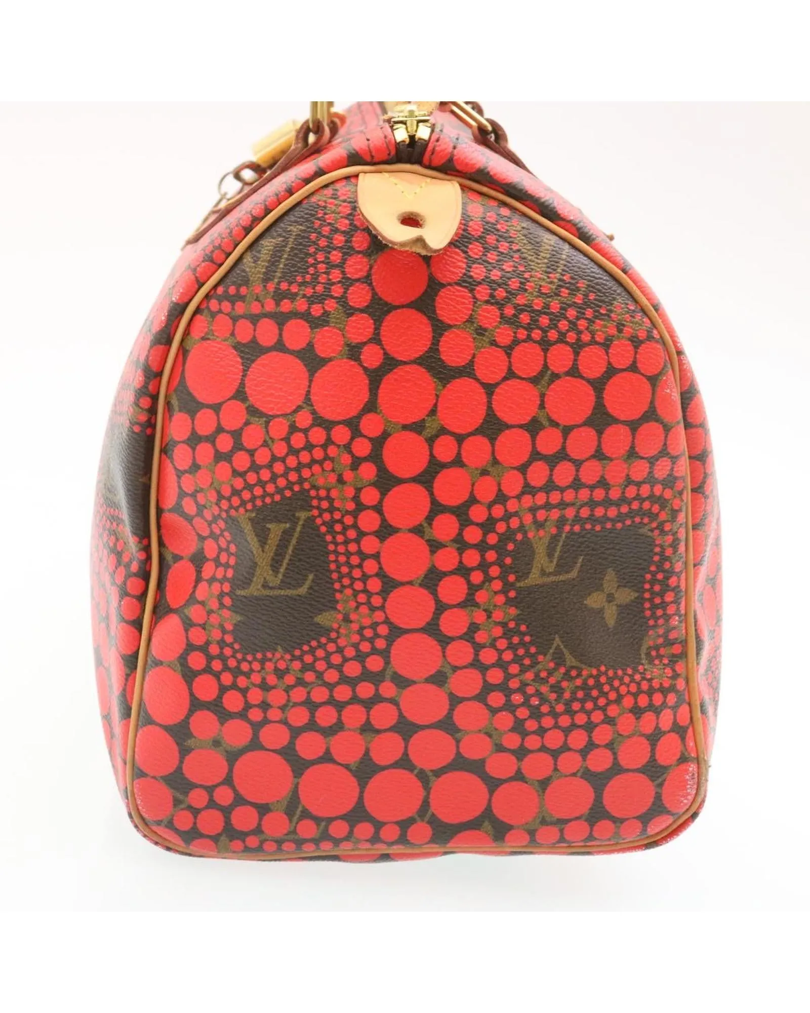Monogram Dot Infinity Speedy 30 Kusama Red Pouch