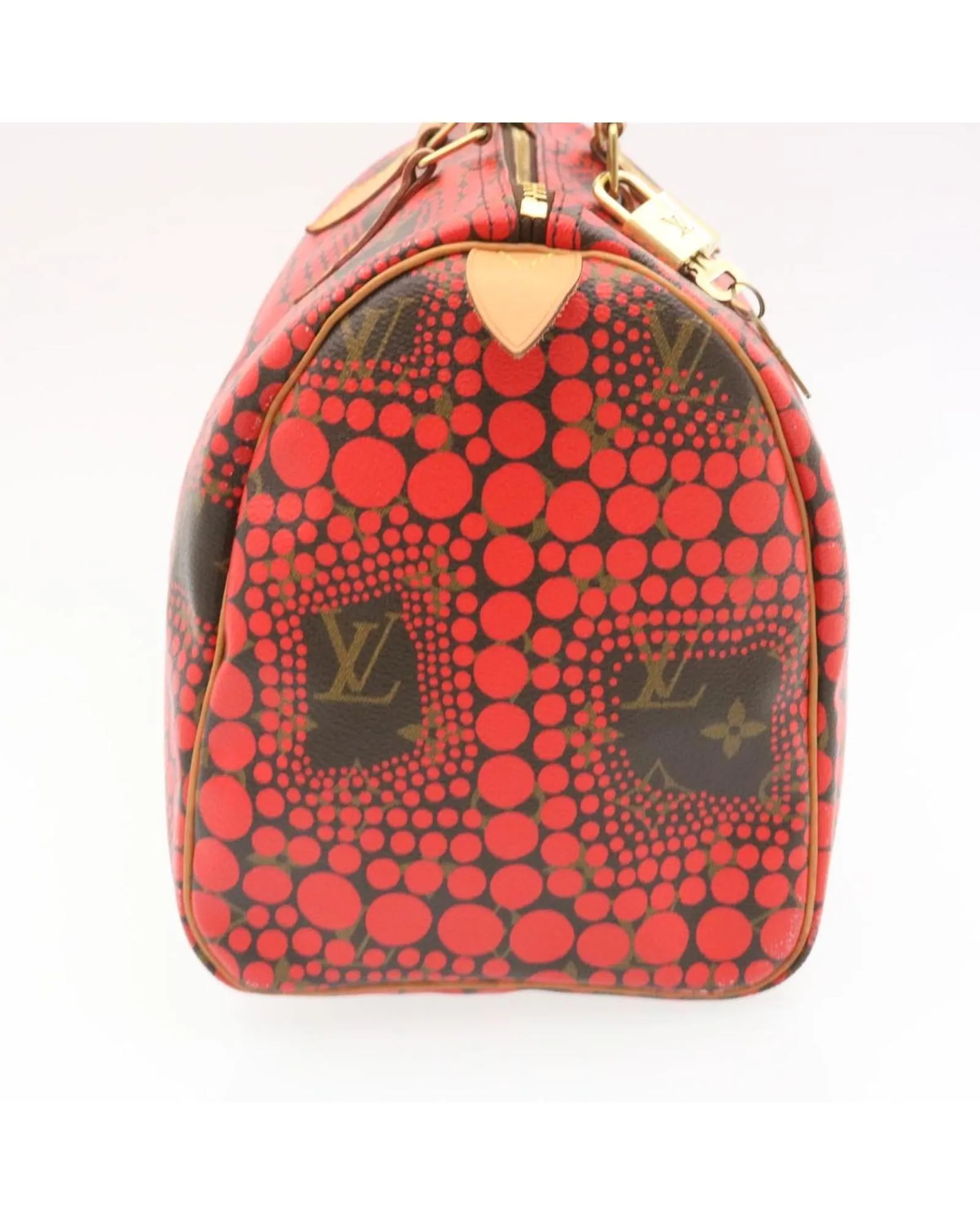 Monogram Dot Infinity Speedy 30 Kusama Red Pouch