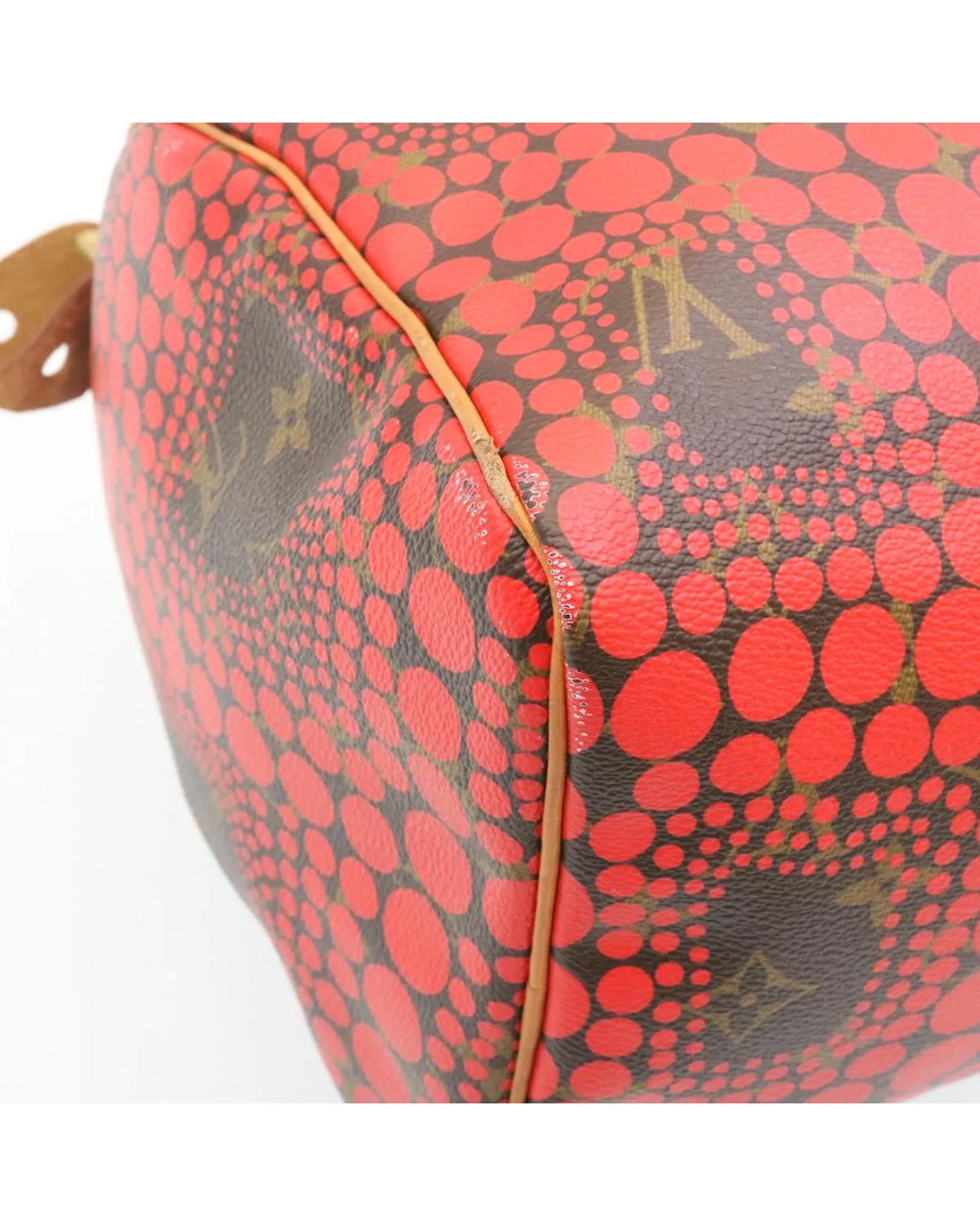 Monogram Dot Infinity Speedy 30 Kusama Red Pouch