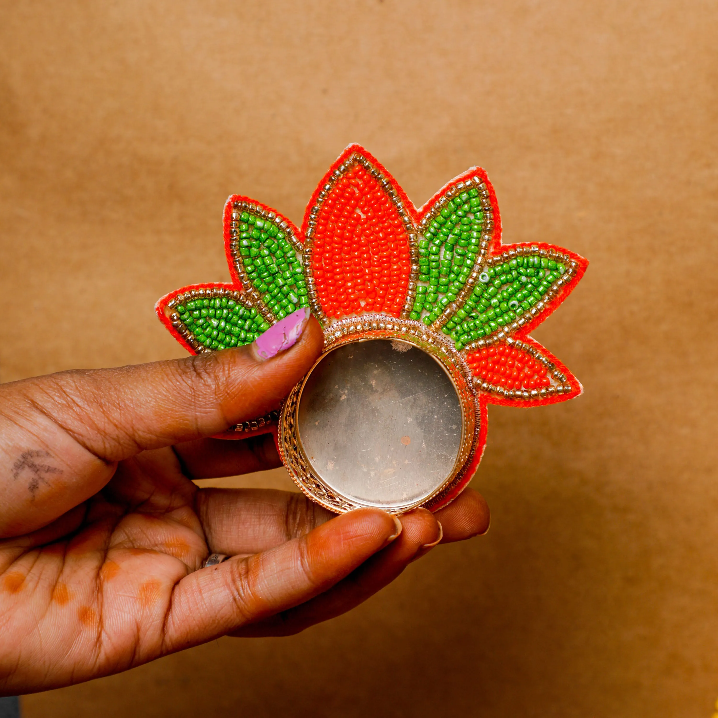 Multicolor Lotus Diya