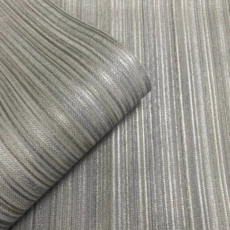 Muriva Venezia Stripe Grey Wallpaper - M66519