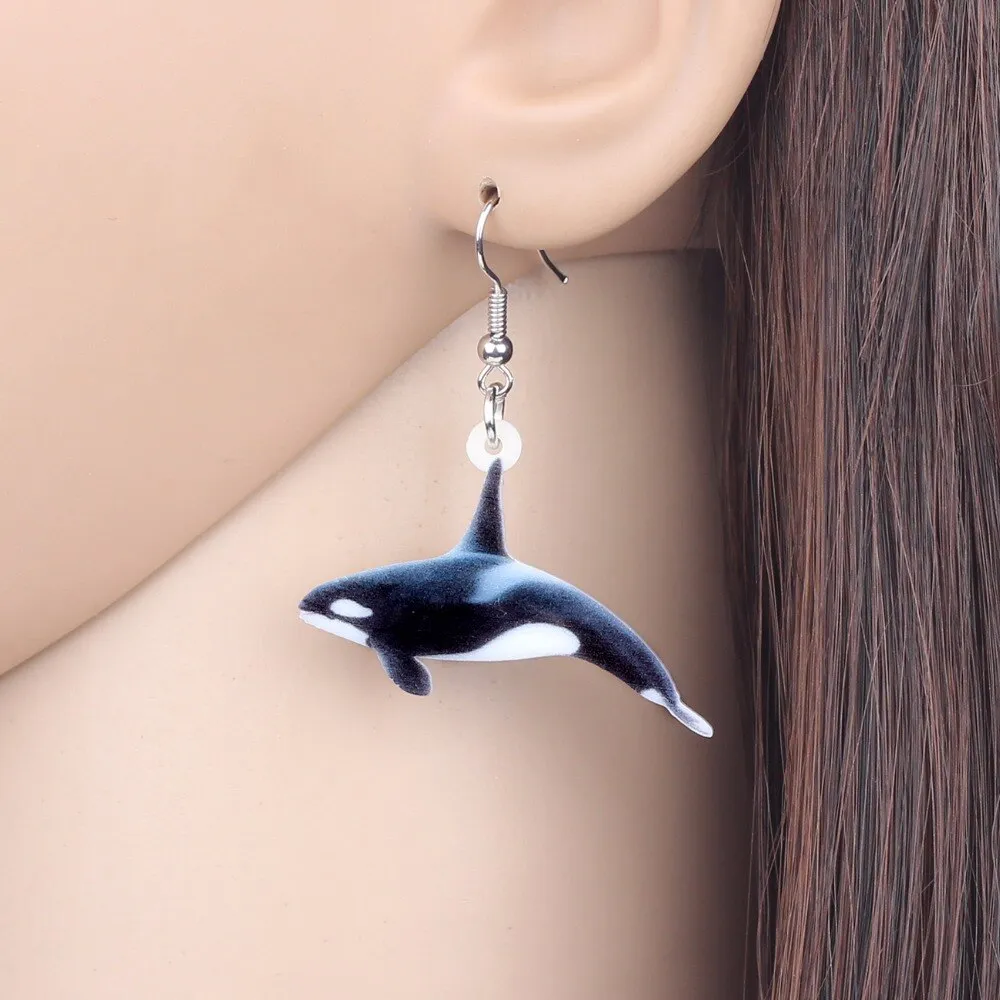 Orcas Whale Earrings