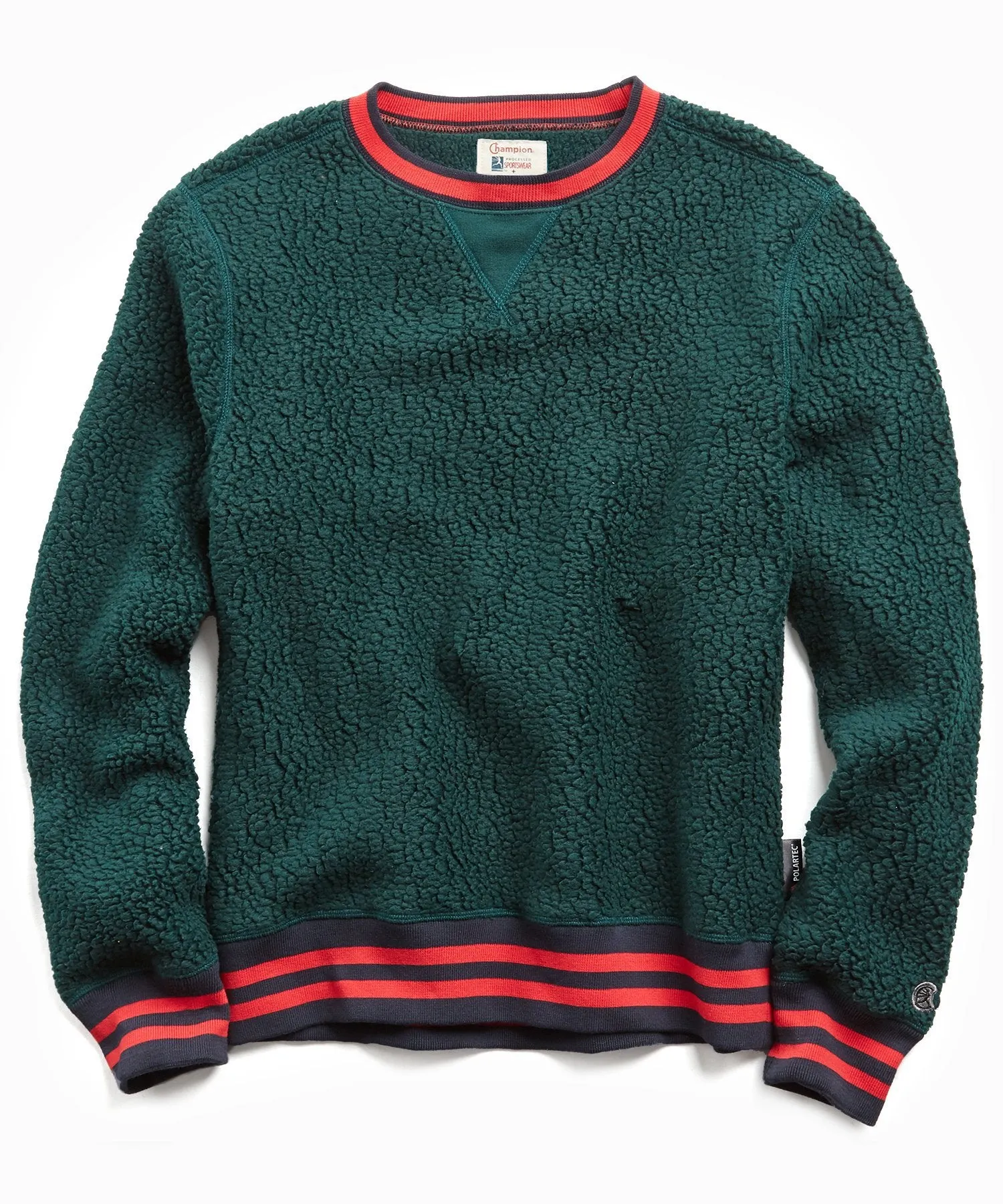 Polartec Crew in Bottle Green