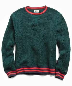 Polartec Crew in Bottle Green