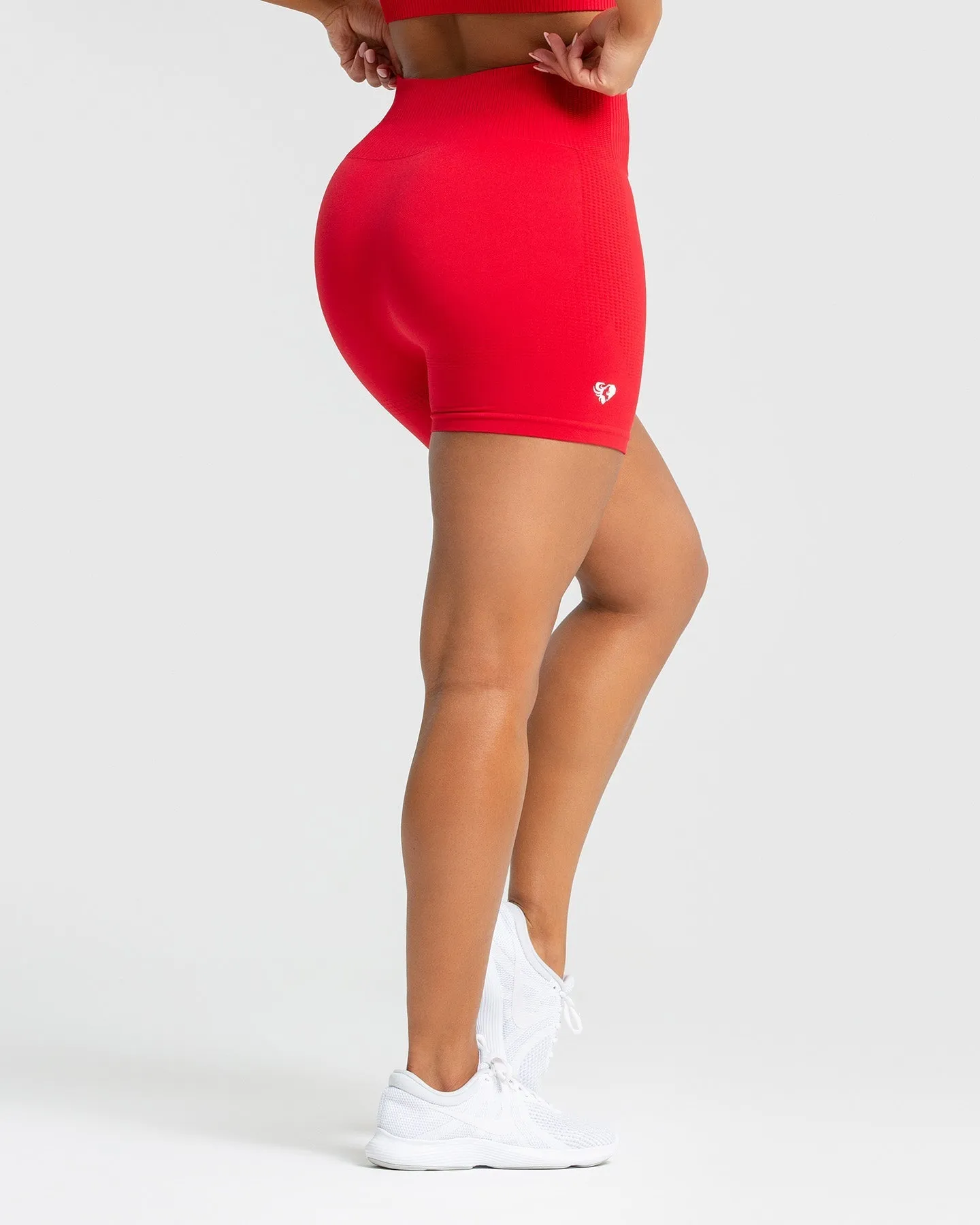 Power Seamless Shorts | Red