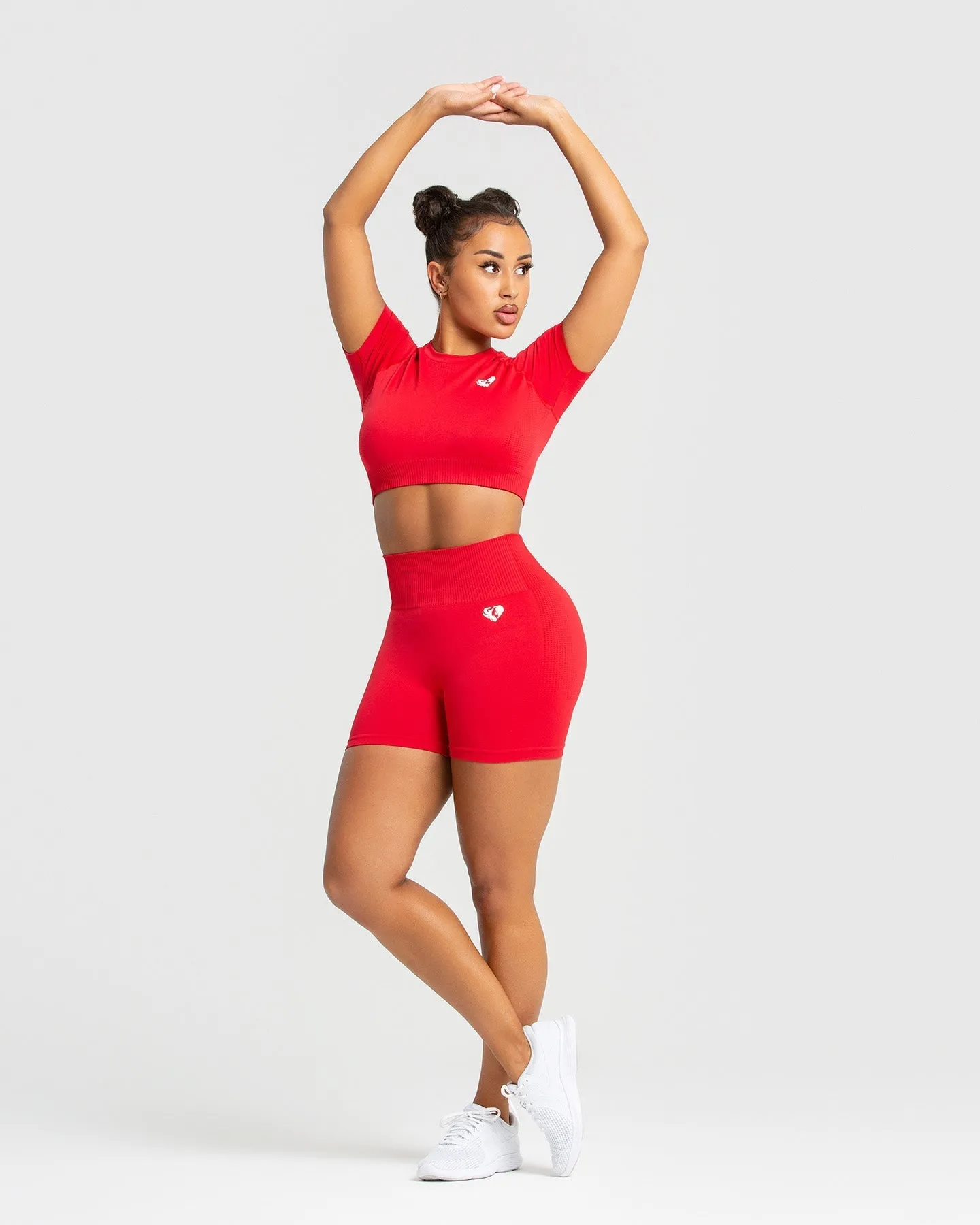 Power Seamless Shorts | Red