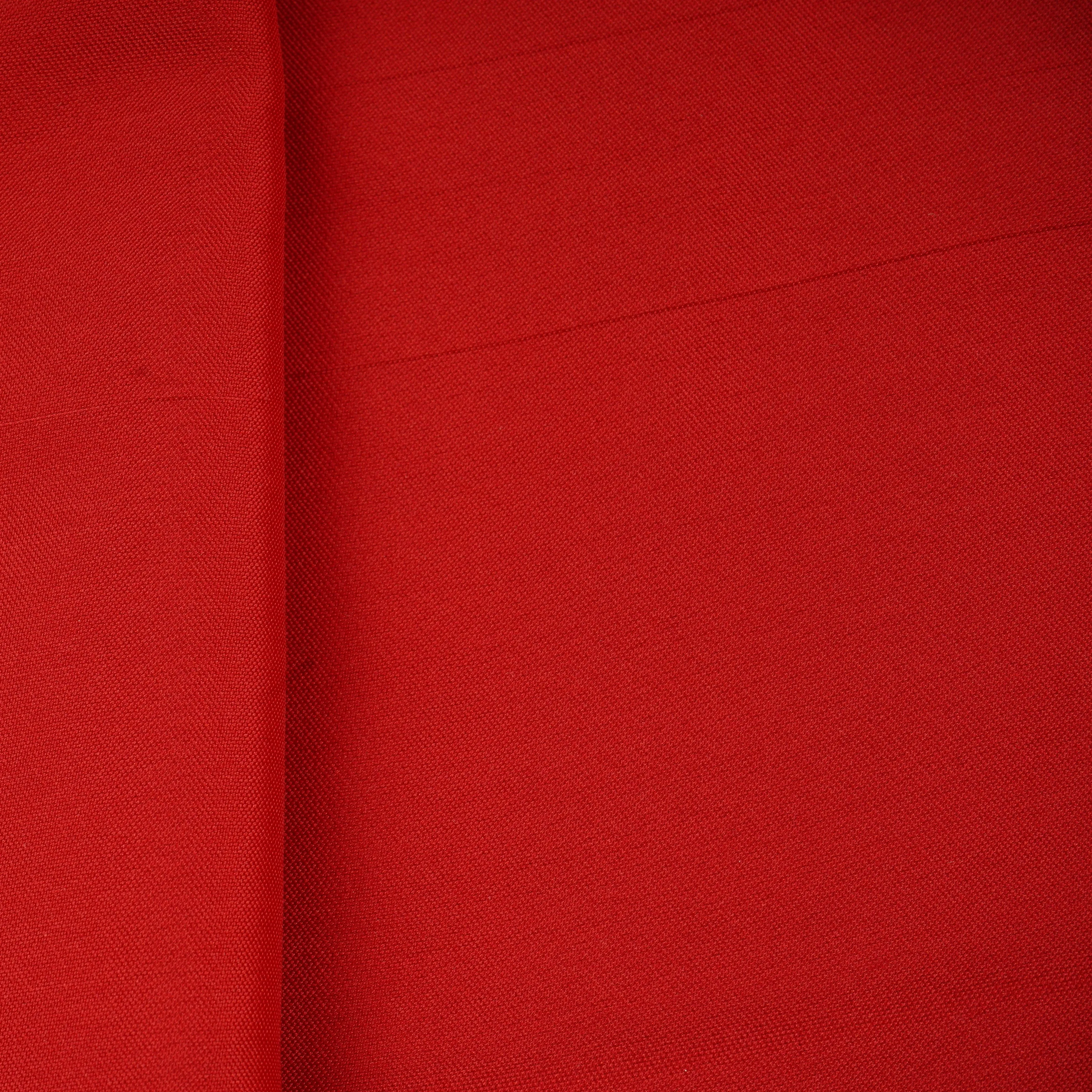 Red Solid Brocade Silk Fabric 20374