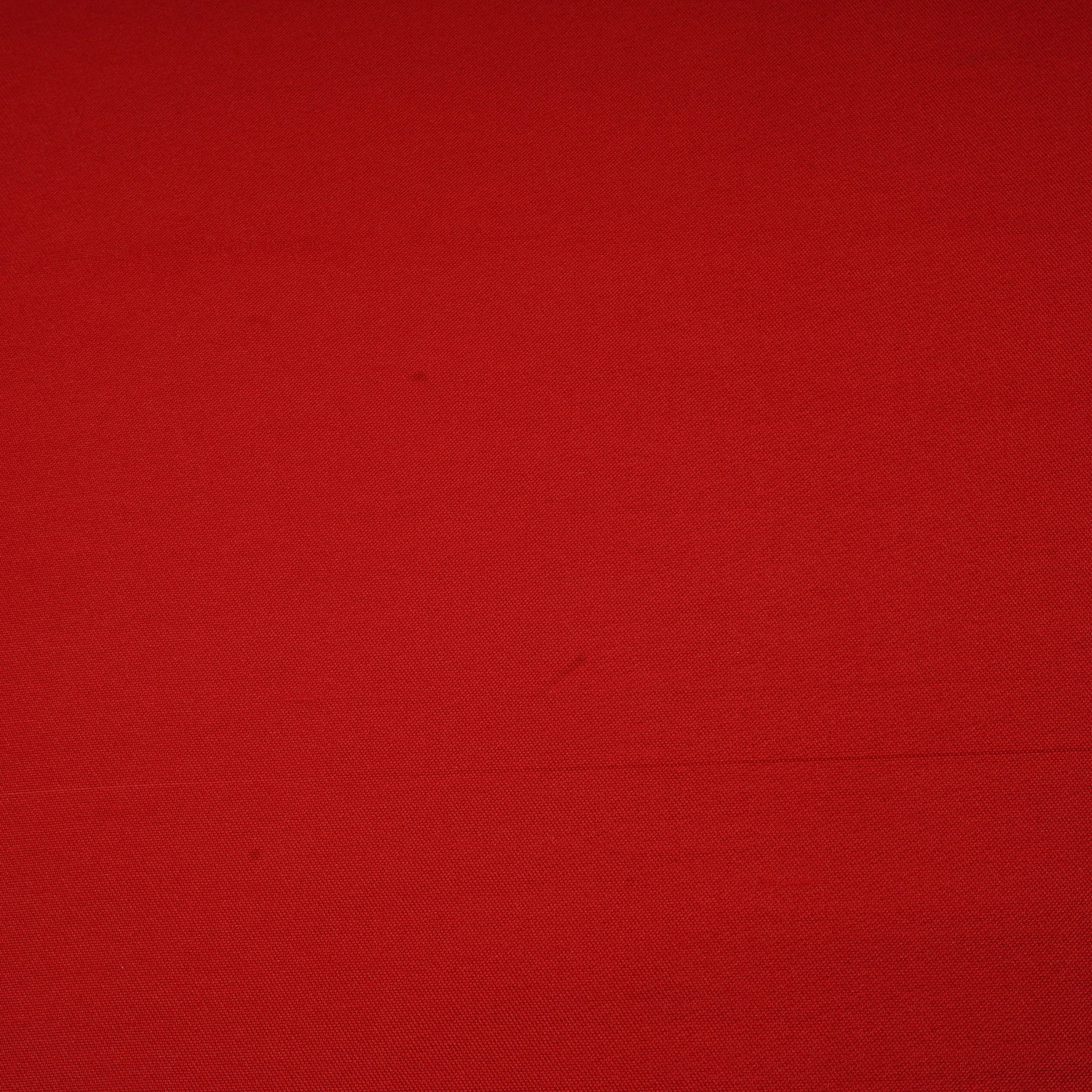 Red Solid Brocade Silk Fabric 20374