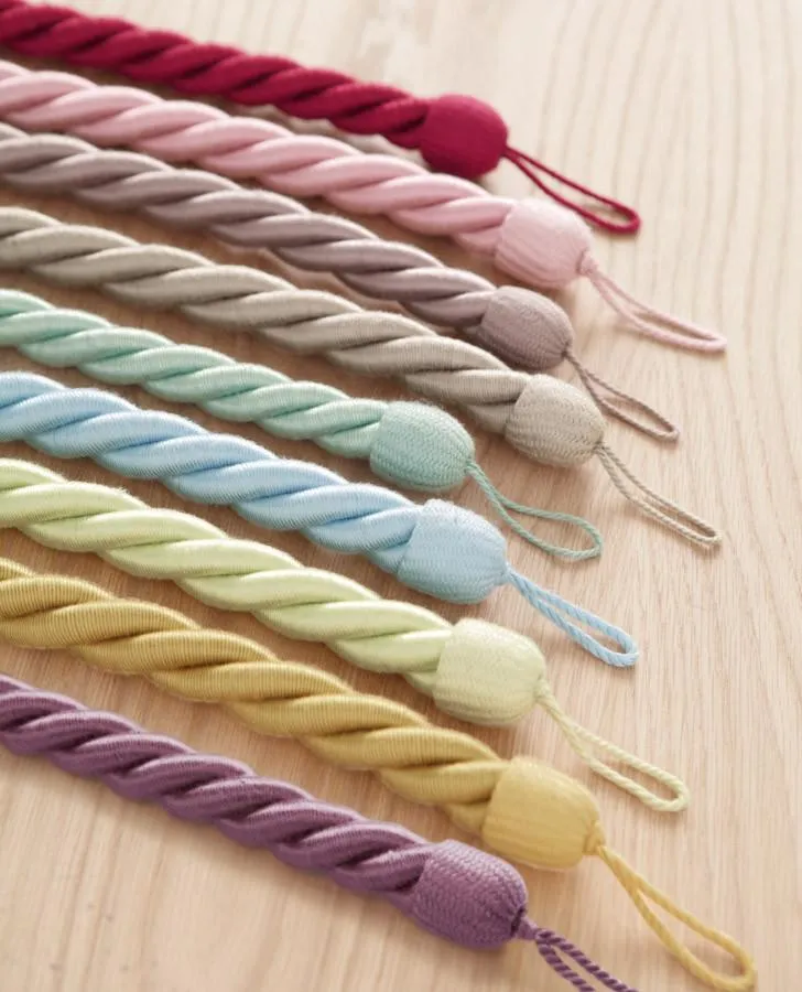 Rope Curtain Raspberry Tieback