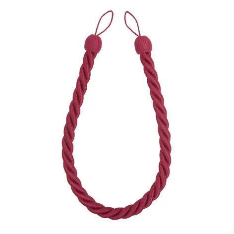 Rope Curtain Raspberry Tieback